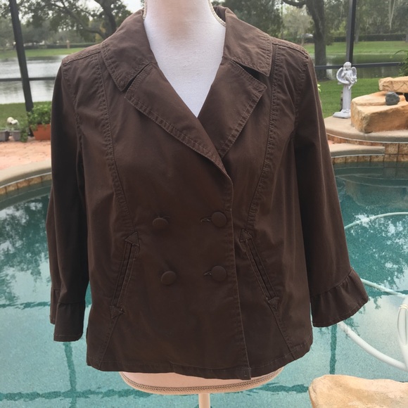 Noir Bouble Breasted Side Pockets Jacket - Picture 8 of 8